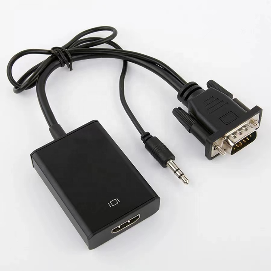 Convertidor VGA a HDMI con cable audio