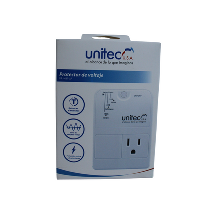 Protector de voltaje para electrodomésticos VP I-487-1P Unitec