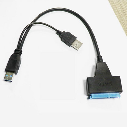 Adaptador cable Cable Sata Dual USB 3.0/2.0 para Disco Duro De 2,5"