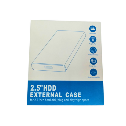 Caja externa para disco duro de 2.5" usb 3.0 transparente