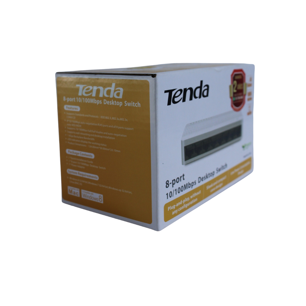Switch 8 puertos S108 Tenda 10/100Mbps