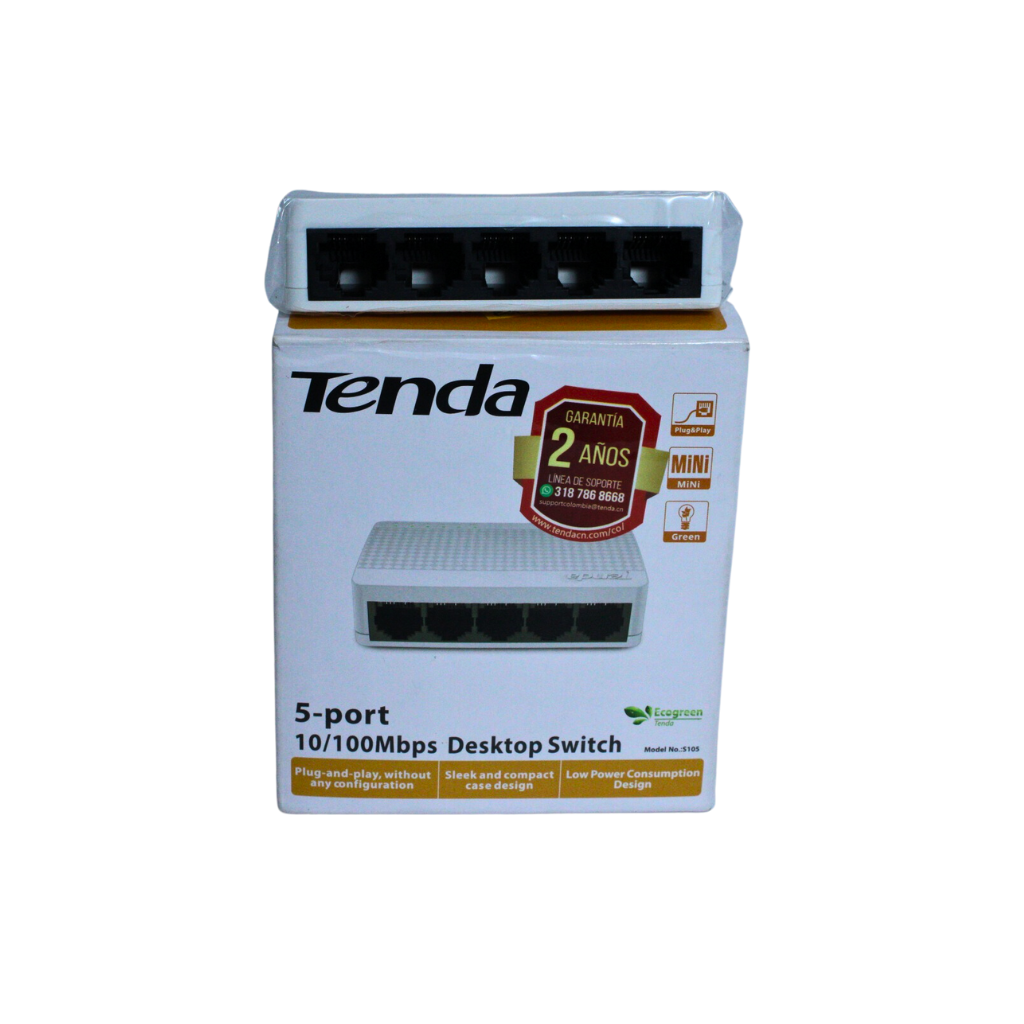 Switch 5 puertos S105 Tenda 10/100Mbps